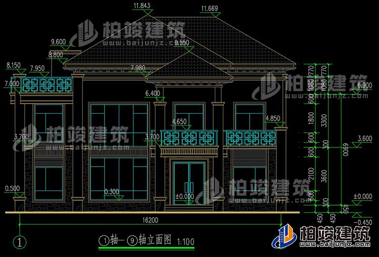 正立面图